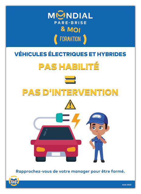 AFFICHE VÉHICULES ÉLECTRIQUES OU HYBRIDES - MPB019