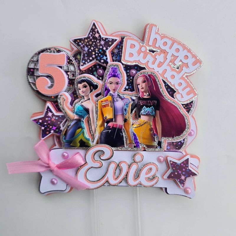 K Pop Cardstock Topper