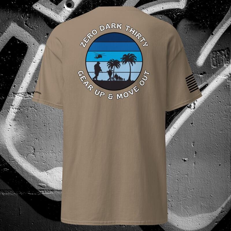 Zero Dark Thirty veteran&#39;s t-shirt, military apparel for Army, Marines, Navy &amp; Airforce.