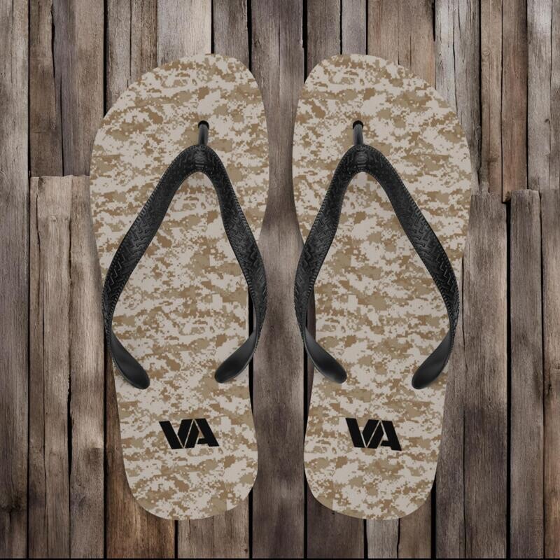 Veteran &amp; Military flip flops, Desert style USMC sandals, men and women footwear.