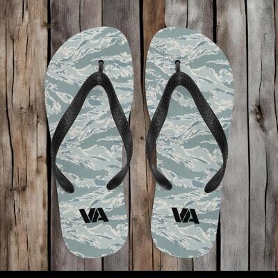 Military and veteran flip flops, Airforce ABU style sandals, men and women footwear