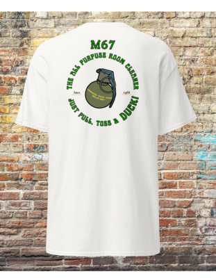 M67 Hand Grenade pull-toss-DUCK | Veteran t-shirt | Military shirt | Combat Veteran | Veteran | Mens tshirts | Gift ideas for men