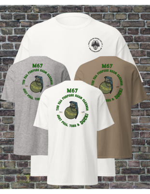 M67 Hand Grenade pull-toss-DUCK | Veteran t-shirt | Military shirt | Combat Veteran | Veteran | Mens tshirts | Gift ideas for men
