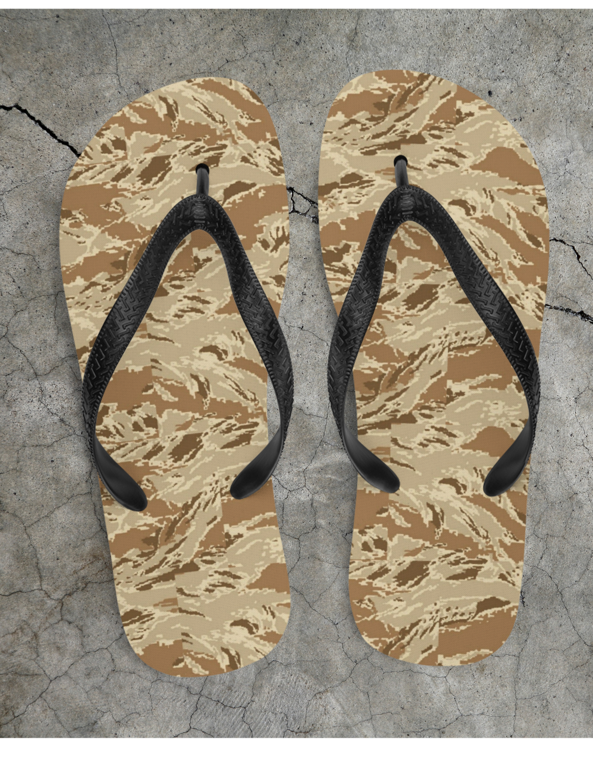 Summer Flip Flops, Pool Sandals, Beach Flip Flops, Unisex Sandals, Summer Sandals, Pools Flip Flops, Beach Sandals, Desert Tiger Camouflage