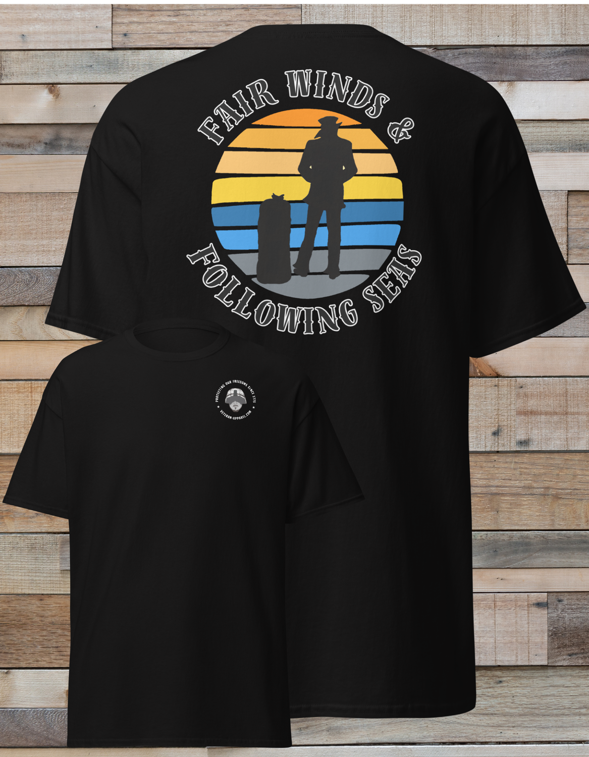 Fair Winds US Navy T-shirt | US Coast Guard | Retired Navy | Sailing T-shirt | Navy T-shirt | Sailing Apparel | US Navy Veteran | Veteran Apparel