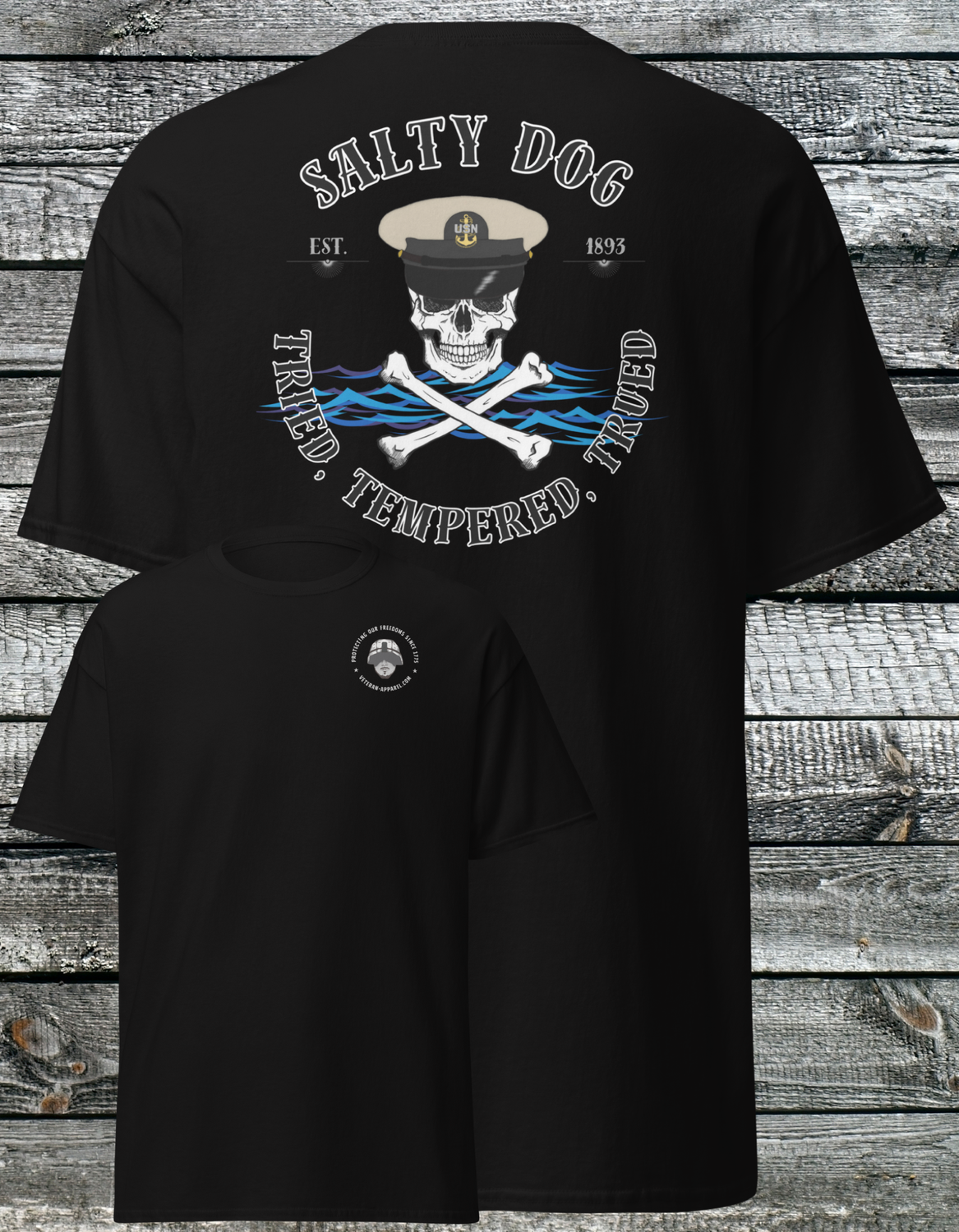 Navy Chief T-shirt | SALTY Navy Veteran | Veteran Apparel | Navy Shirt | Coast Guard Chief | Coast Guard | Retired Navy