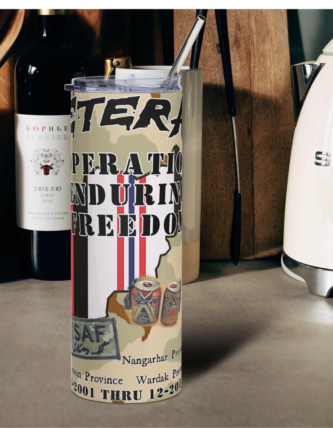 Operation Enduring Freedom tumbler | Veteran OEF Cup | Hot and Cold Tumbler