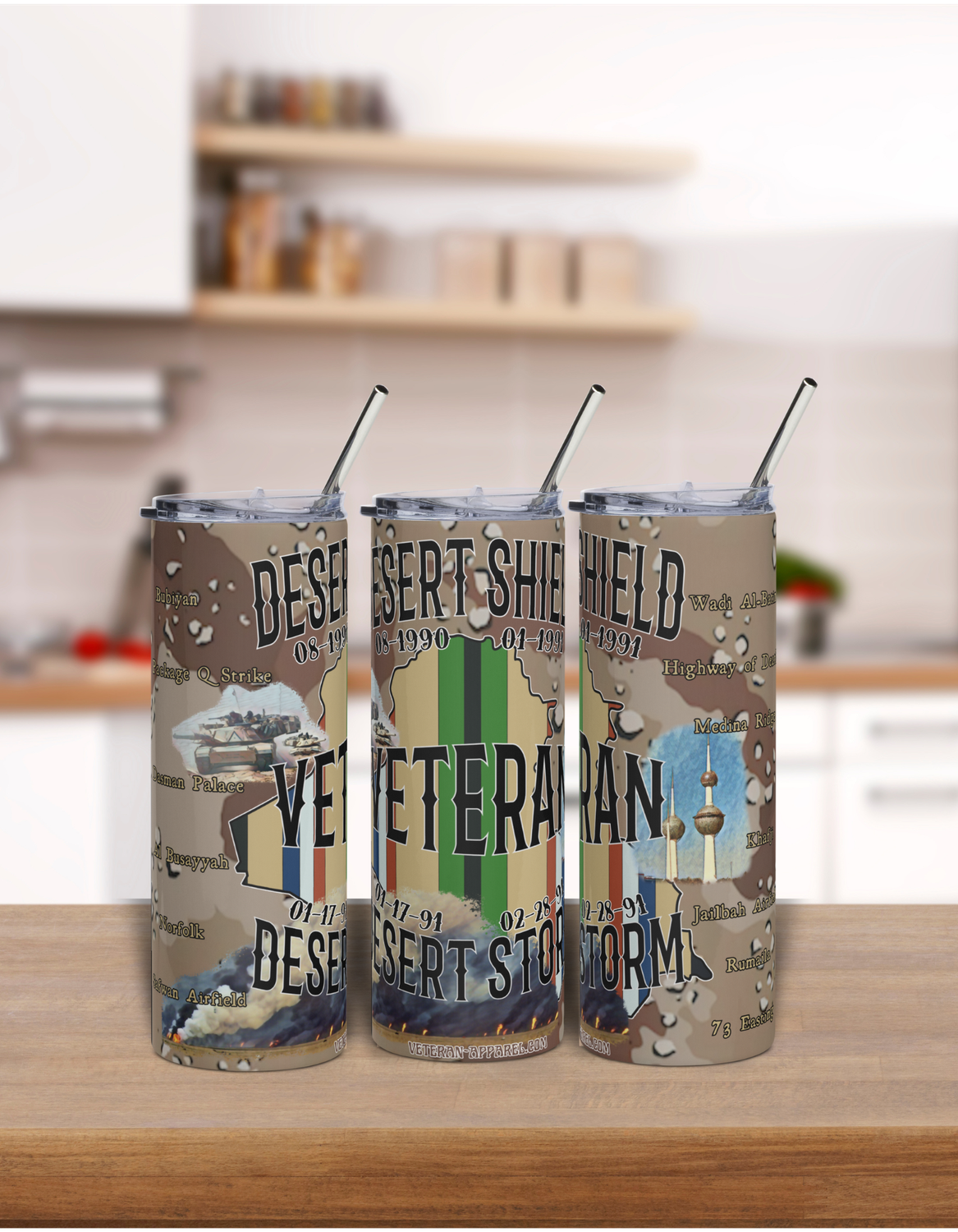 Desert Storm Veteran tumbler | Gulf War Veteran tumbler