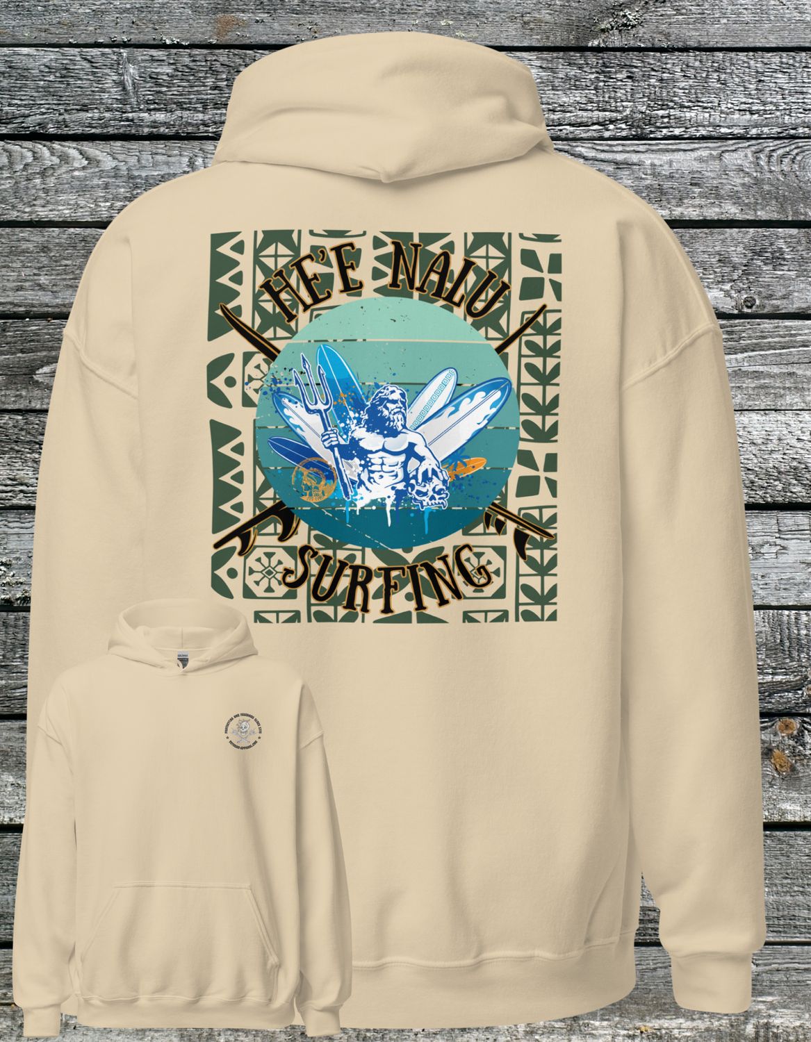 Classic Surfing Hoodie: Men and Women&#39;s Reto Surfing Sweatshirt | Cold Weather Surfing Hoodies