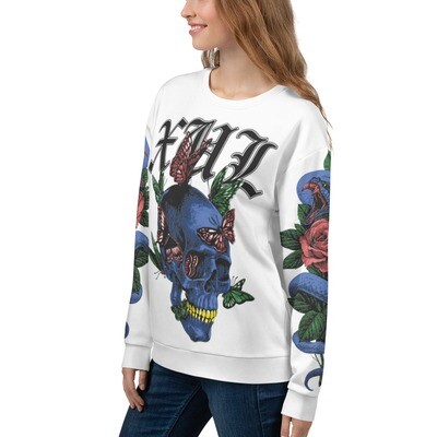 Butterfly skull Unisex Sweatshirt