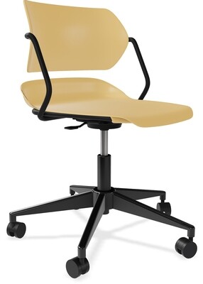 The Acton Armless Desk Chair (Gold)