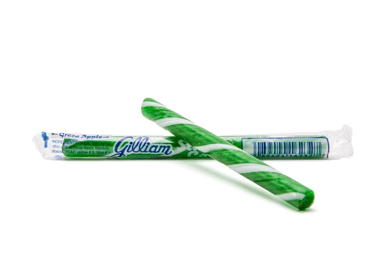 Gilliam Old Fashioned Candy Stick: Green Apple