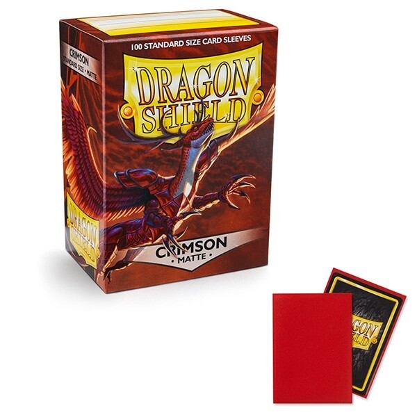 Dragon Shield Sleeves: Standard Matte Crimson (100)