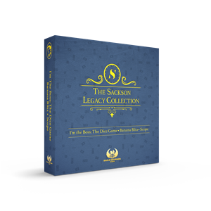 The Sackson Legacy Collection (Blue): I&#39;m the Boss The Dice Game, Banana Blitz, Scope