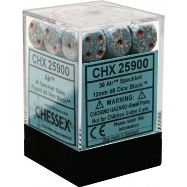 Dice: D6 Block 12mm Air Speckled (36)