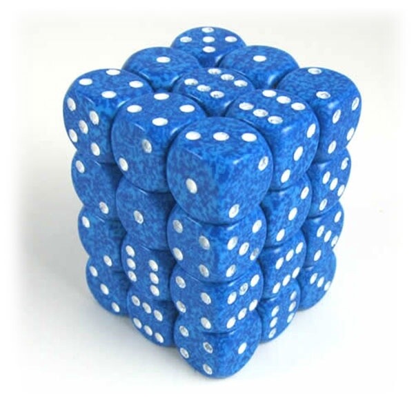 Dice: D6 Block 12mm Water Speckled (36)