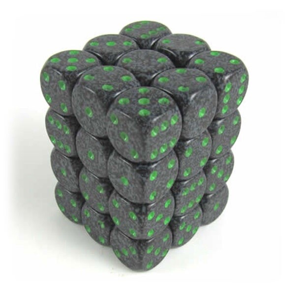 Dice: D6 Block 12mm Earth Speckled (36)