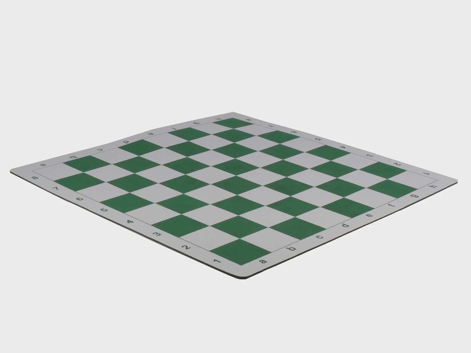 Chess Mat 20&quot; with 2.25&quot; Square - Green Thick Cloth