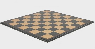 Chess Board: 17.25&quot; Black &amp; Birdseye Maple