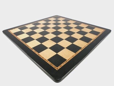 Chess Board: 21&quot; Ebony &amp; Birdseye Maple