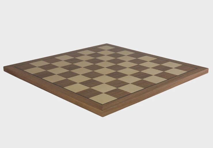 Chess Board: Walnut &amp; Maple Veneer 12"