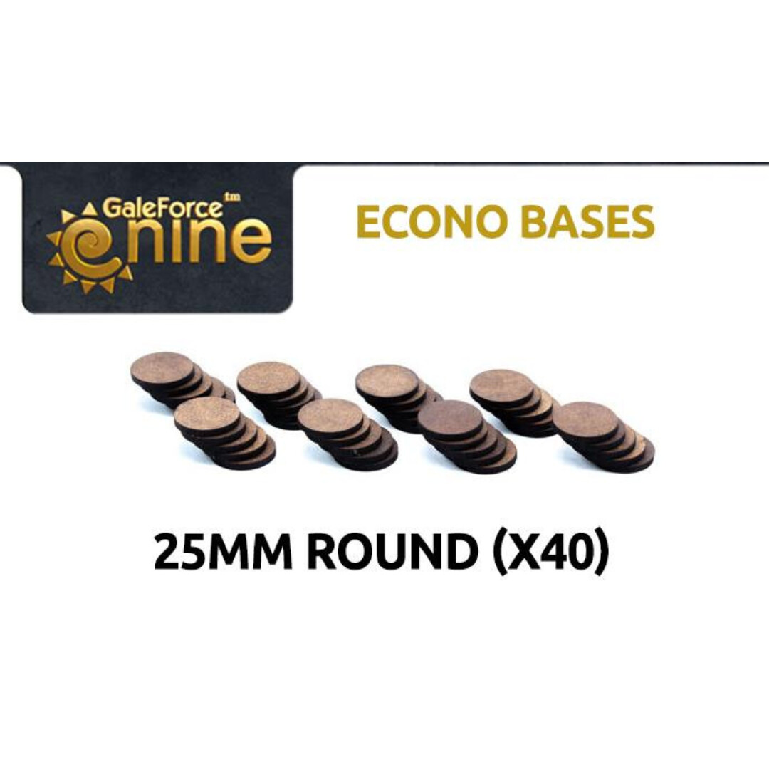 Econo Bases - 25mm Round