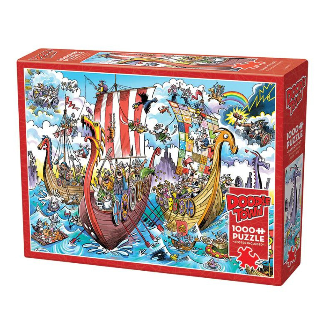 Doodle Town: Viking Voyage - 1000 Pieces