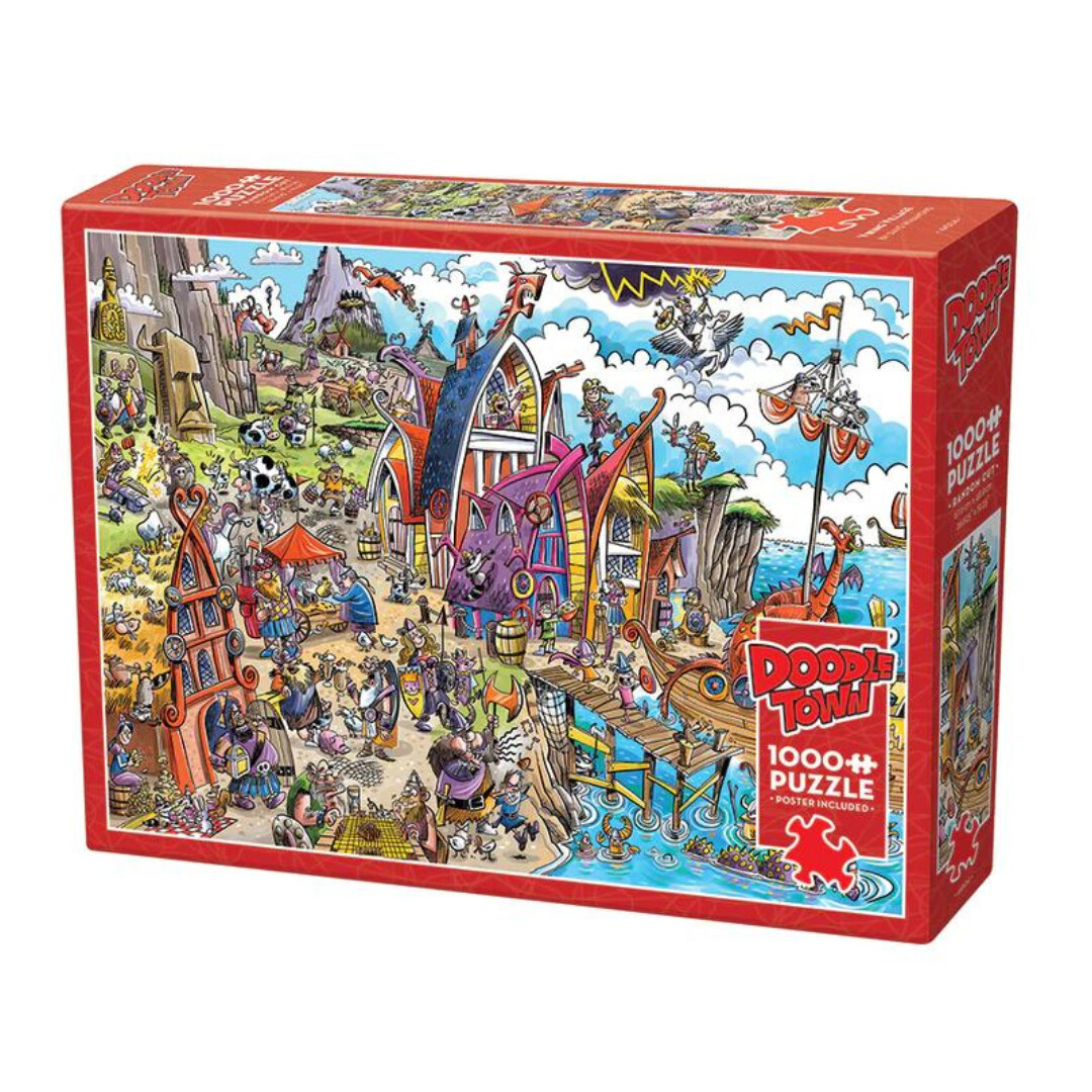 Doodle Town: Viking Village - 1000 Pieces