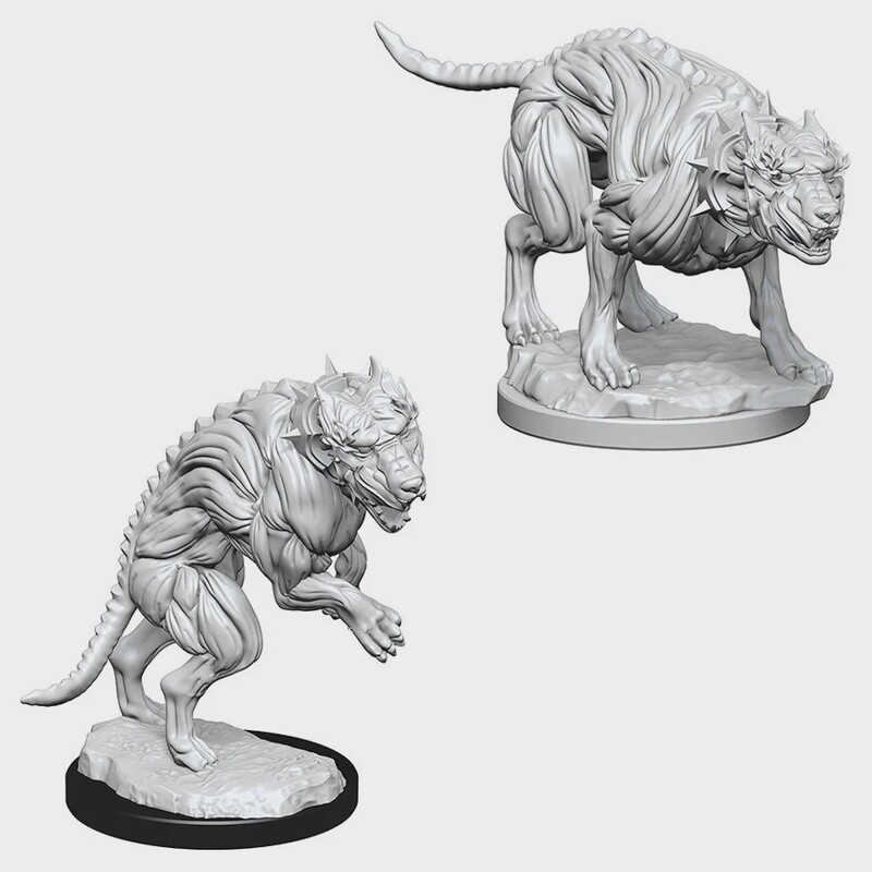 Hell Hounds - Pathfinder Battles Deep Cuts Unpainted Minis Wave 1