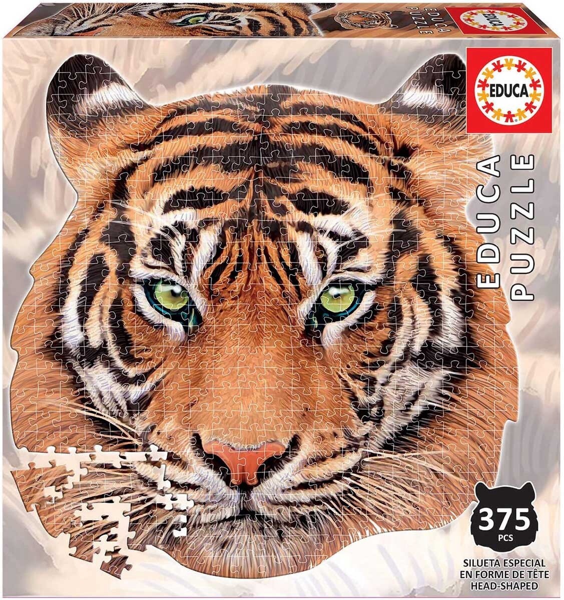 Bengal Tiger - Face Shaped 375 Pieces