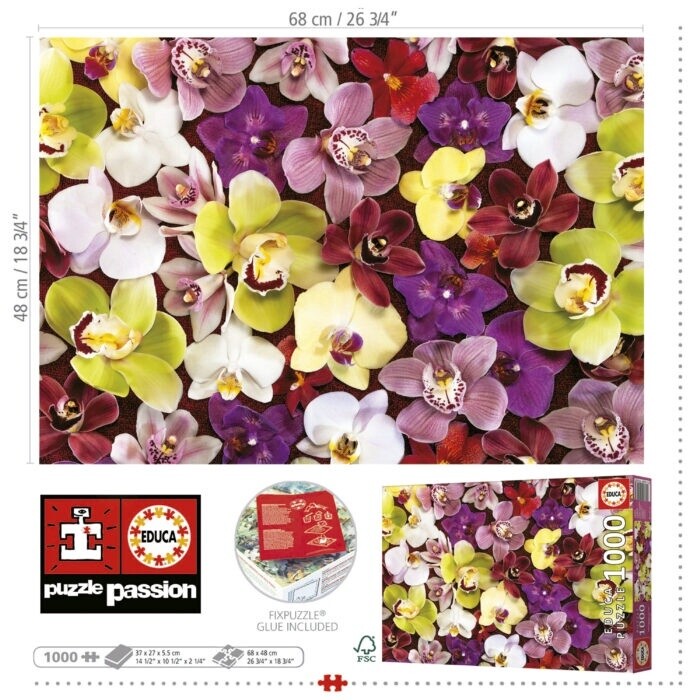 Orchid Collage - 1000 Pieces