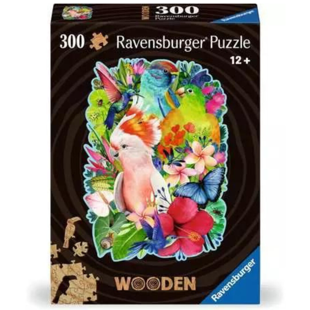 Beautiful Birds: Wooden Puzzle - 300 Pieces