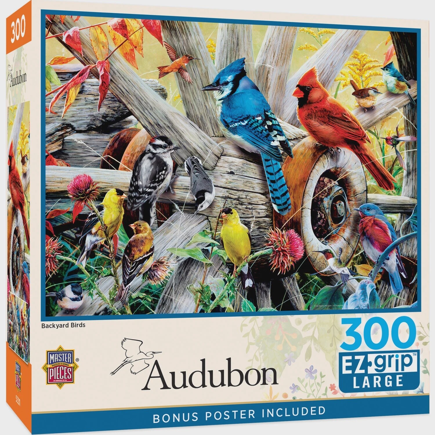 Audubon: Backyard Birds - 300 Pieces