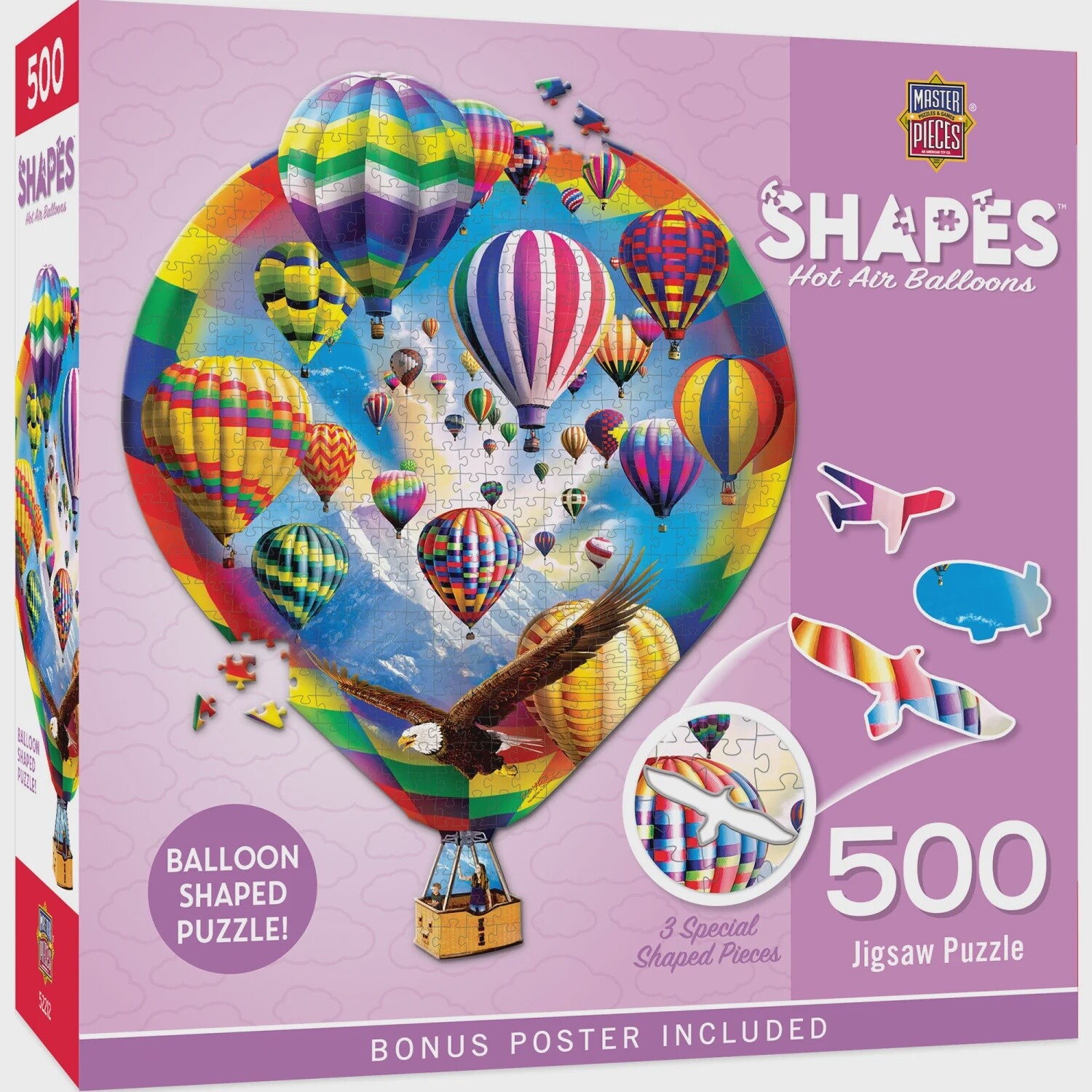 Shapes: Hot Air Balloons - 500 Pieces