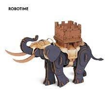 Warrior Elephant 3D Wood Puzzle
