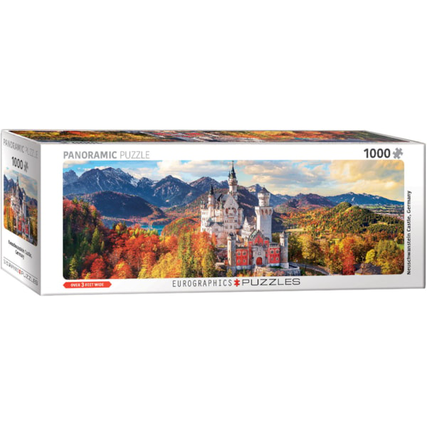 Neuschwanstein Castle in Autumn Panoramic - 1000 Pieces