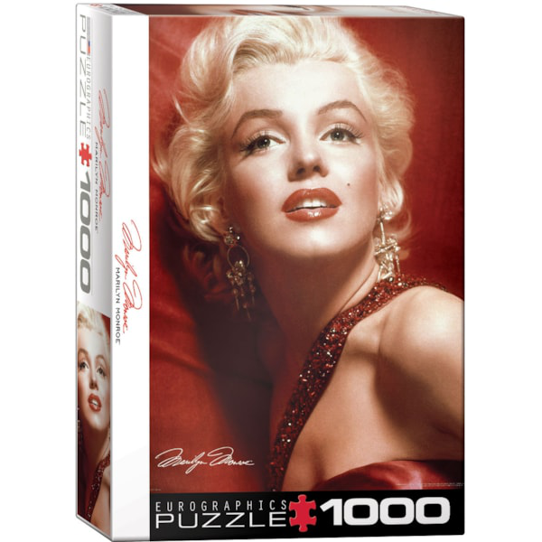 Marilyn Monroe Red Portrait - 1000 Pieces