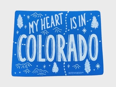 My Heart is in Colorado Sticker