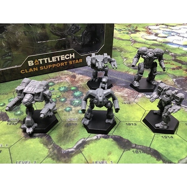 BattleTech: Clan Support Star Miniatures Pack