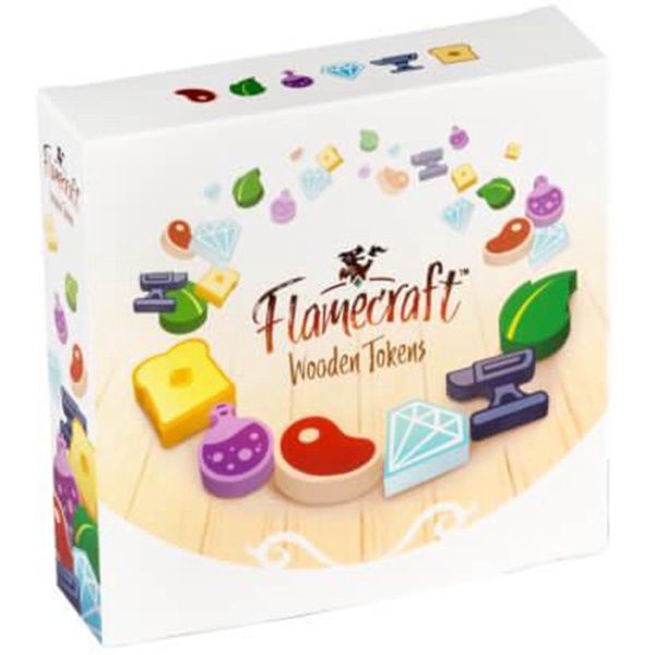 Flamecraft: Wooden Resource Tokens - 2nd Edition