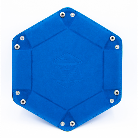 Dice Tray: Hexagon Blue