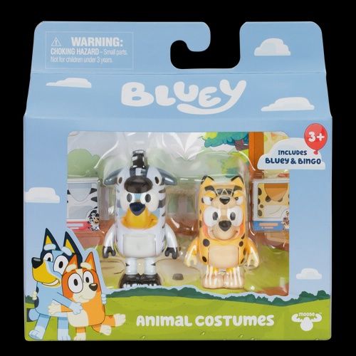 Bluey Figure 2-Pack: Animal Costumes