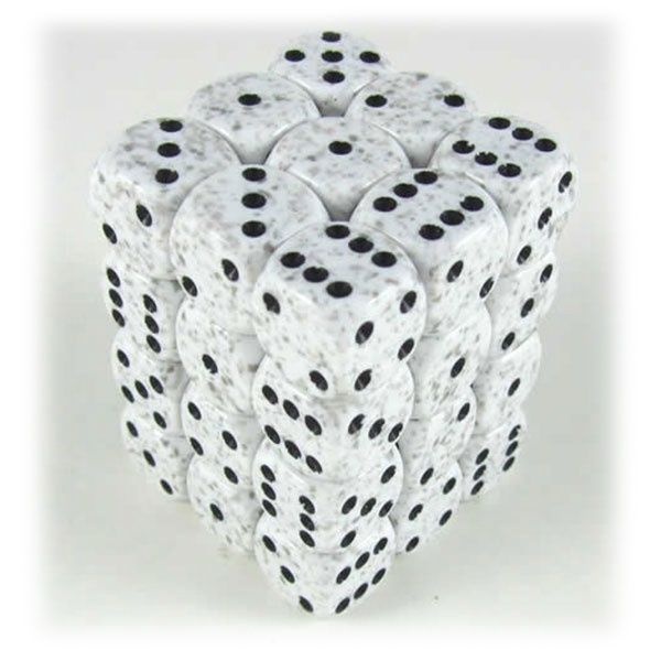 Dice: 12mm D6 Speckled - Arctic Camo (36)