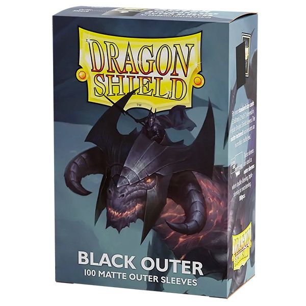Dragon Shield: Standard - Black Matte Outer Sleeves (100)
