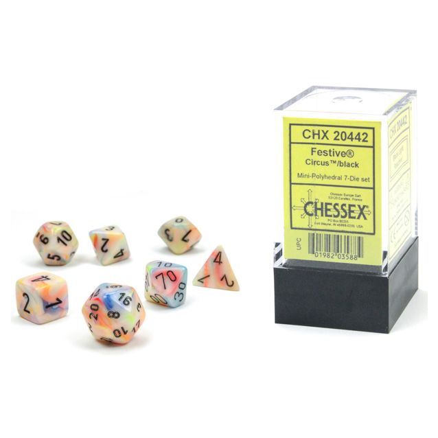 DICE: 7-Set Mini Festive Circus with Black
