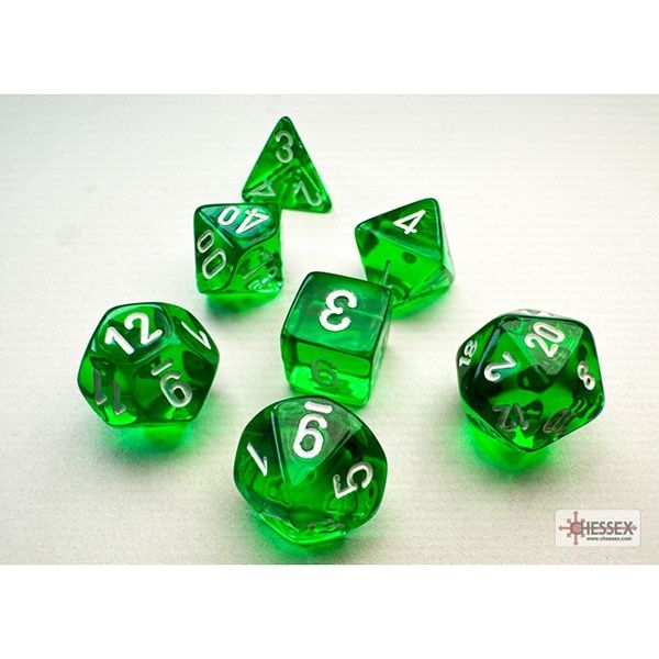 DIE: 7-Set Mini Translucent Green &amp; White