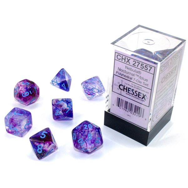 Die: 7-Set Nebula Luminary Nocturnal Blue