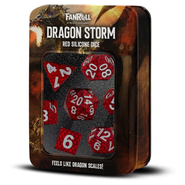 DIE: 7-set Silicone Dragon Storm - Red Dragon Scales