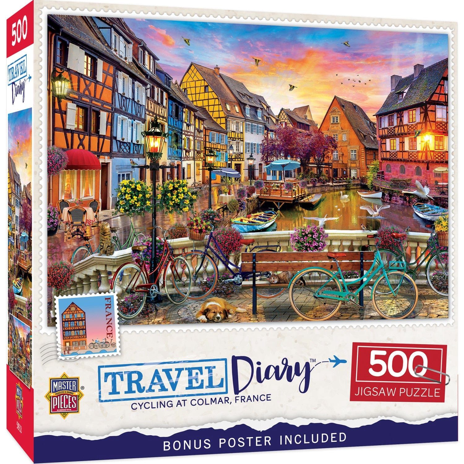 Cycling at Colmar France - 500 Pieces
