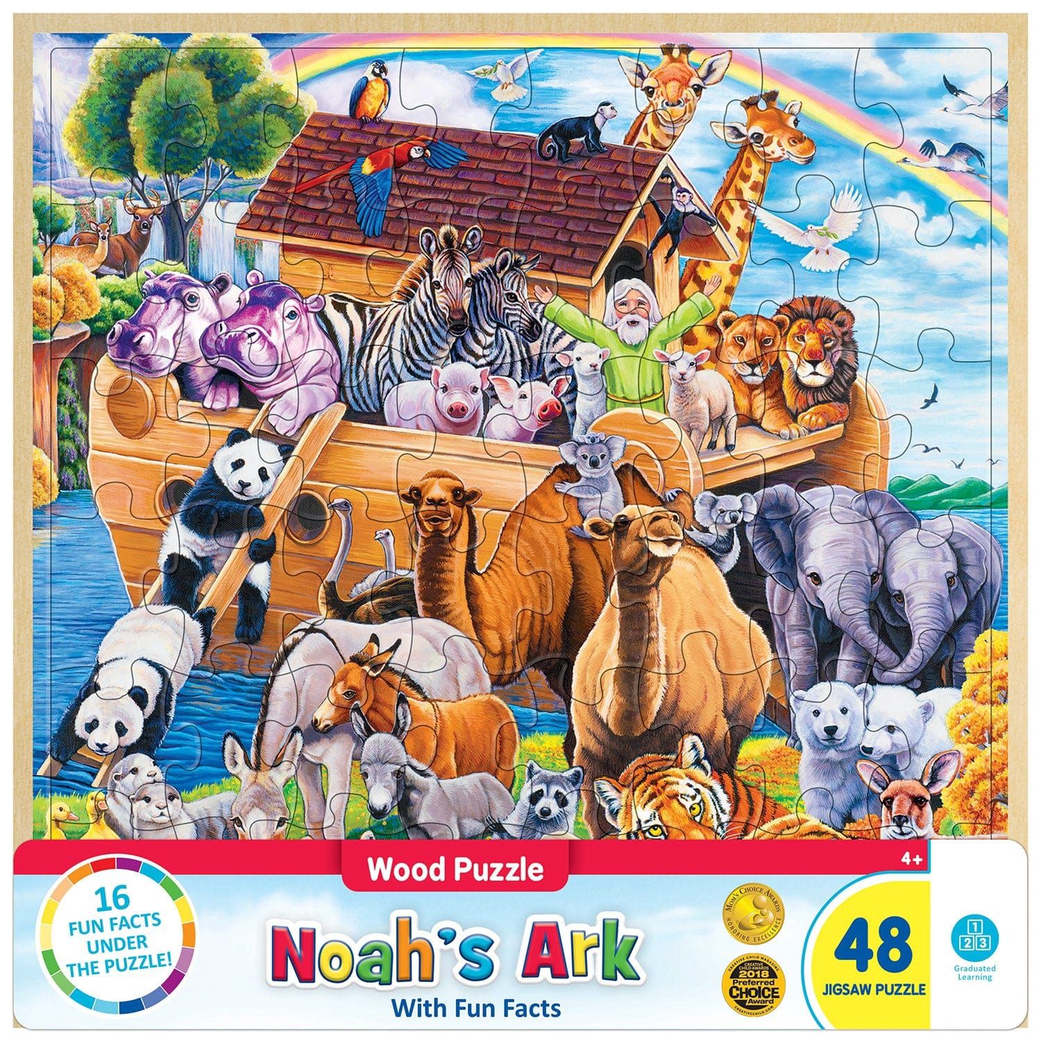 Noah&#39;s Ark Wood Puzzle - 48 Pieces
